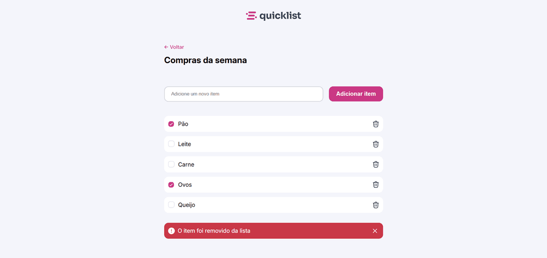 Lista de Lista de Compras