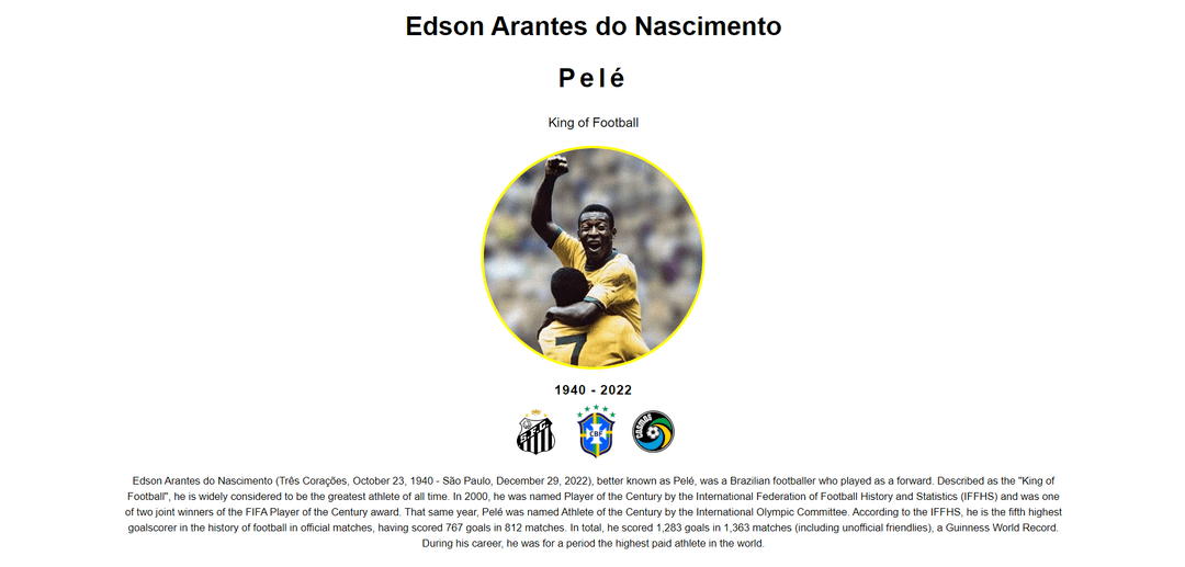 Tributo Pele